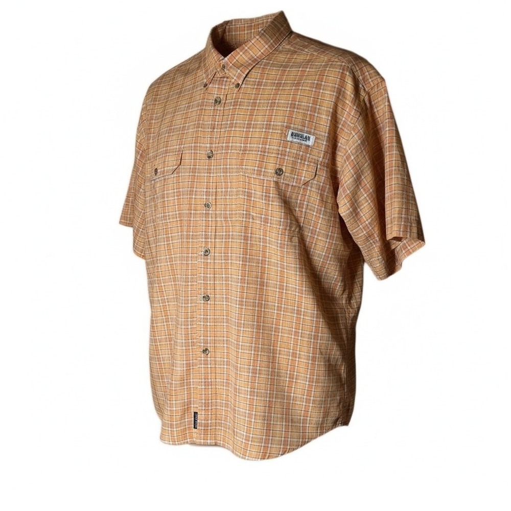Magellan Sportswear Fishing  Shirt Men's 3XL Orange Vented Outdoors Quick Dry